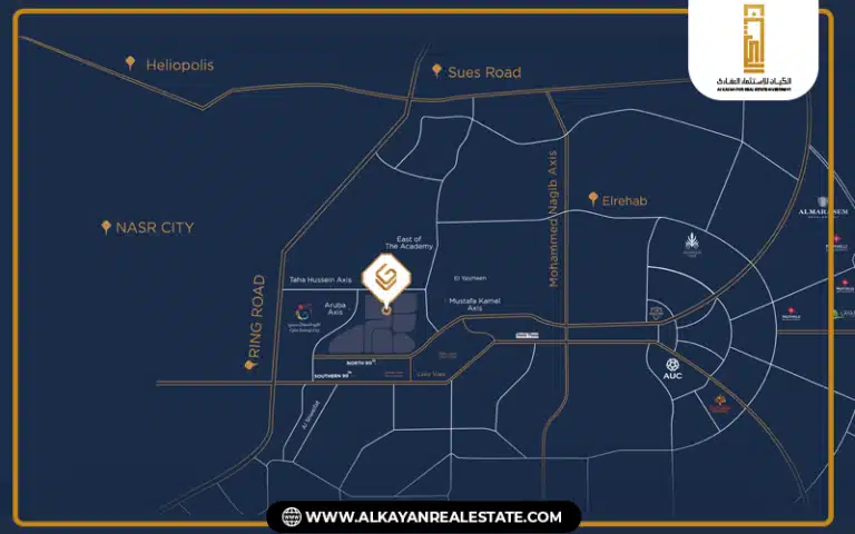 موقع مول جولدن هب التجمع الخامس Mall Golden Hub New Cairo