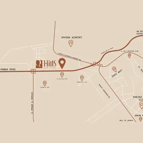 Q Hills New Zayed Location